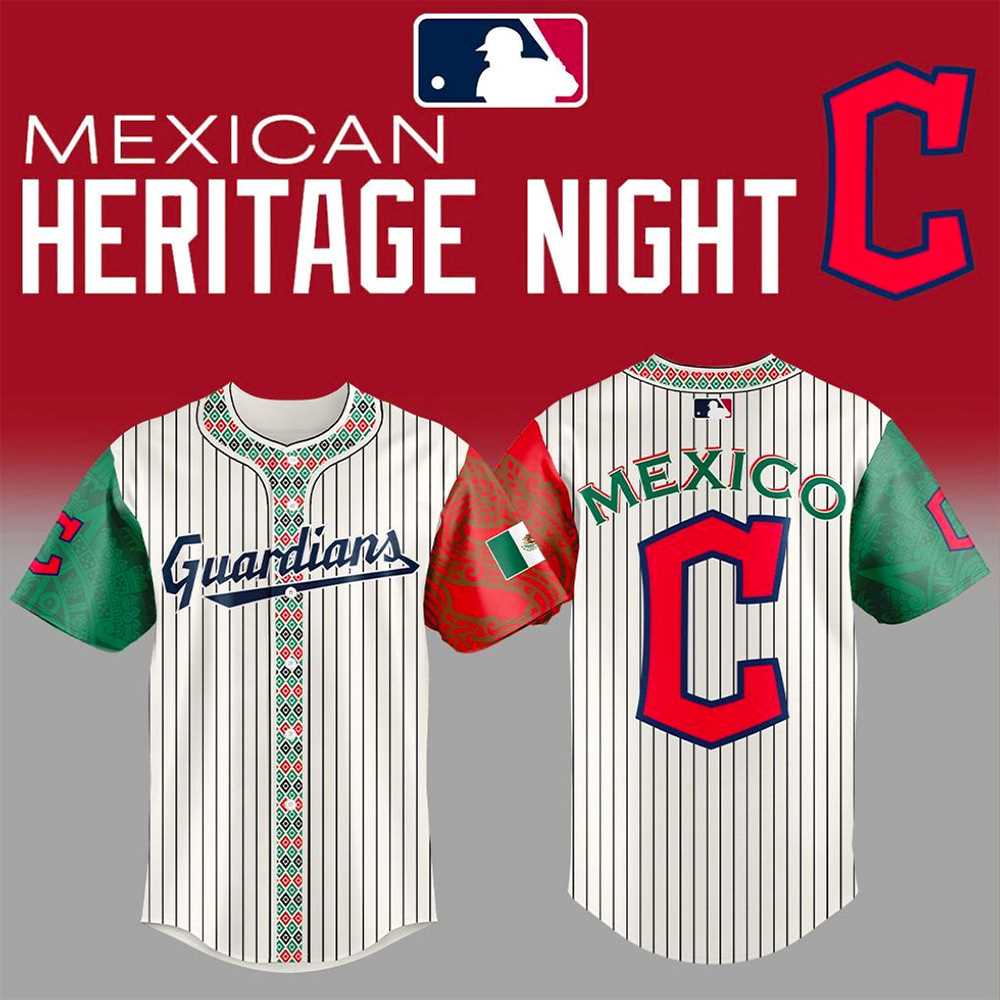 Cleveland Guardians Mexican Heritage Night 2025 Baseball Jersey