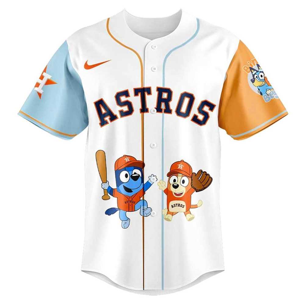Houston Astros X Bluey And Bingo Hot 2025 For Fans Baseball Jersey Houston Astros X Bluey And Bingo Hot 2025 For Fans Baseball Jersey
