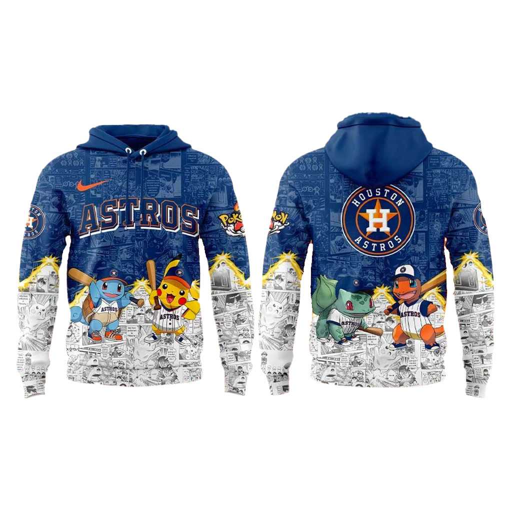 Houston Astros X Pokemon Limited Edition 2025 Hoodie