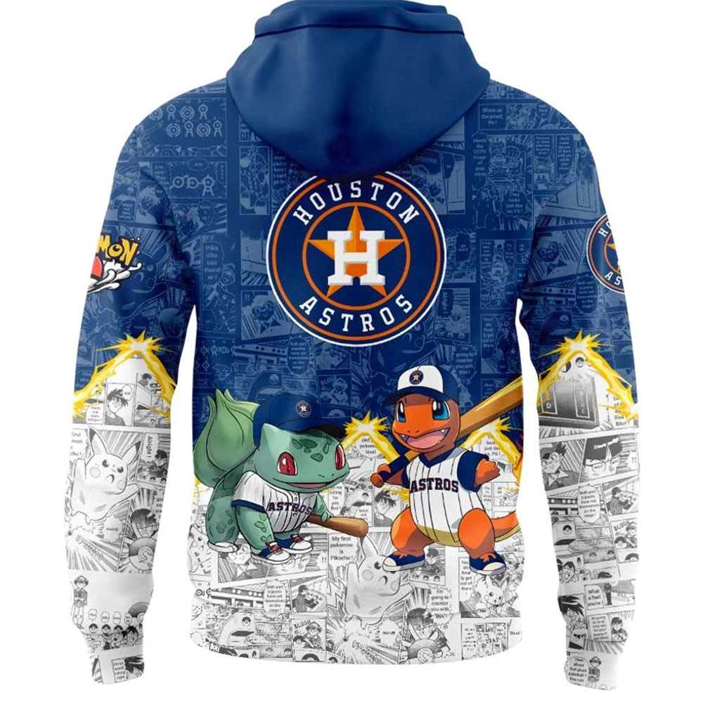 Houston Astros X Pokemon Limited Edition 2025 Hoodie Houston Astros X Pokemon Limited Edition 2025 Hoodie