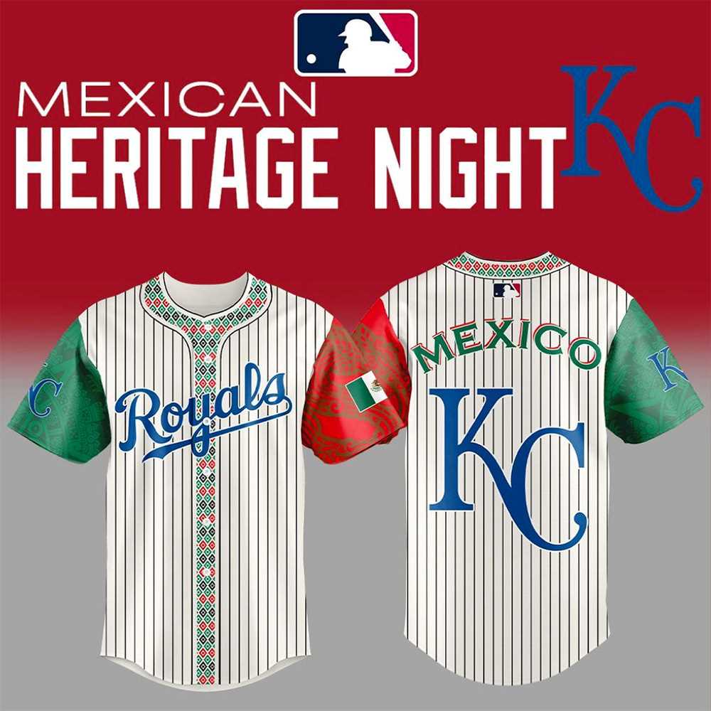 Kansas City Royals Mexican Heritage Night 2025 Baseball Jersey