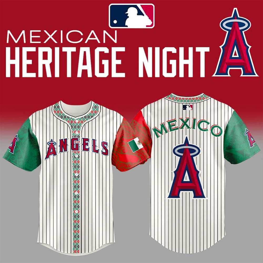 Los Angeles Angels Mexican Heritage Night 2025 Edition Baseball Jersey
