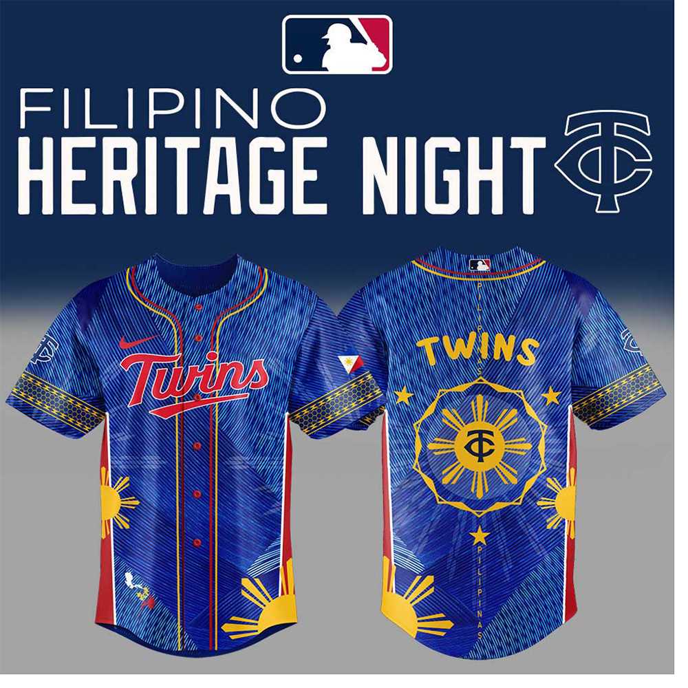 Minnesota Twins Filipino Heritage Night 2025 Baseball Jersey