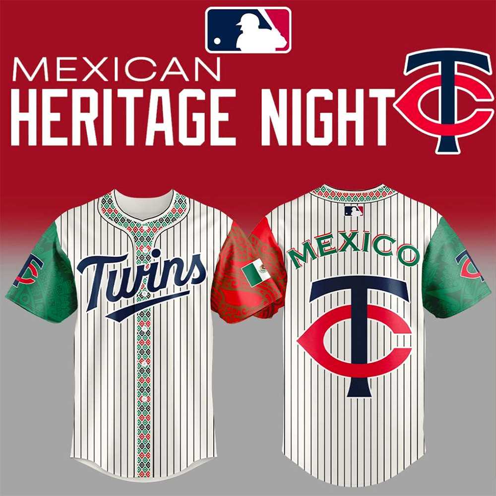 Minnesota Twins Mexican Heritage Night 2025 Edition Baseball Jersey