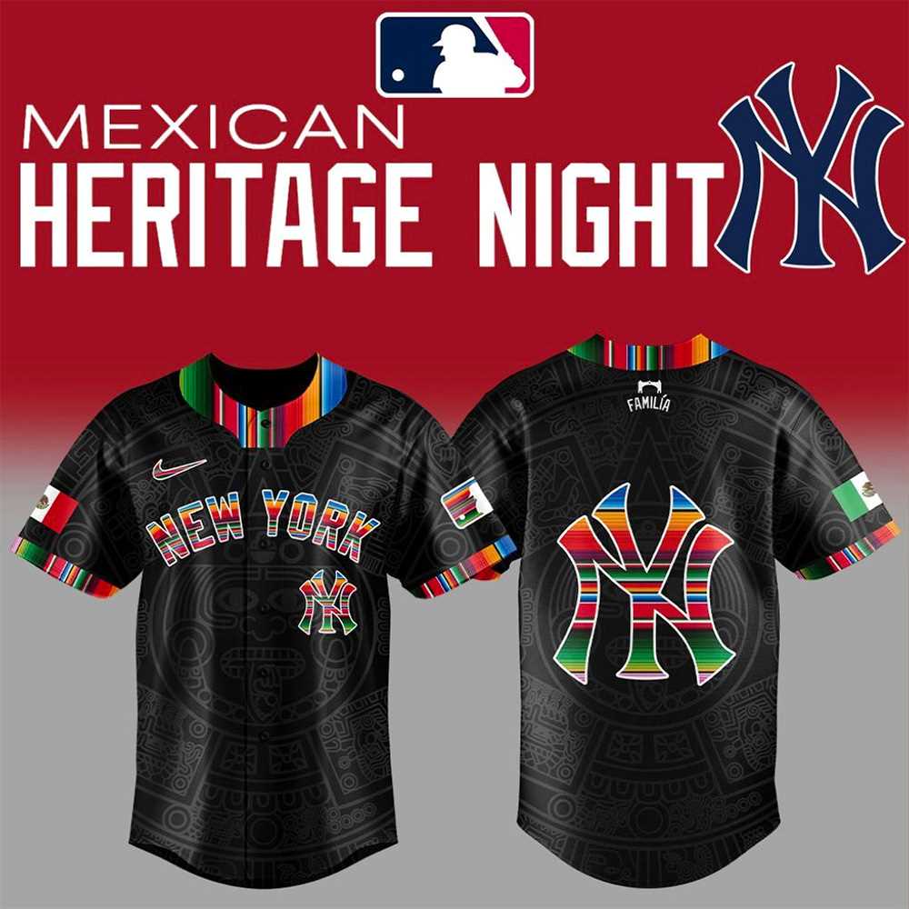 New York Yankees Mexican Heritage Night 2025 Baseball Jersey