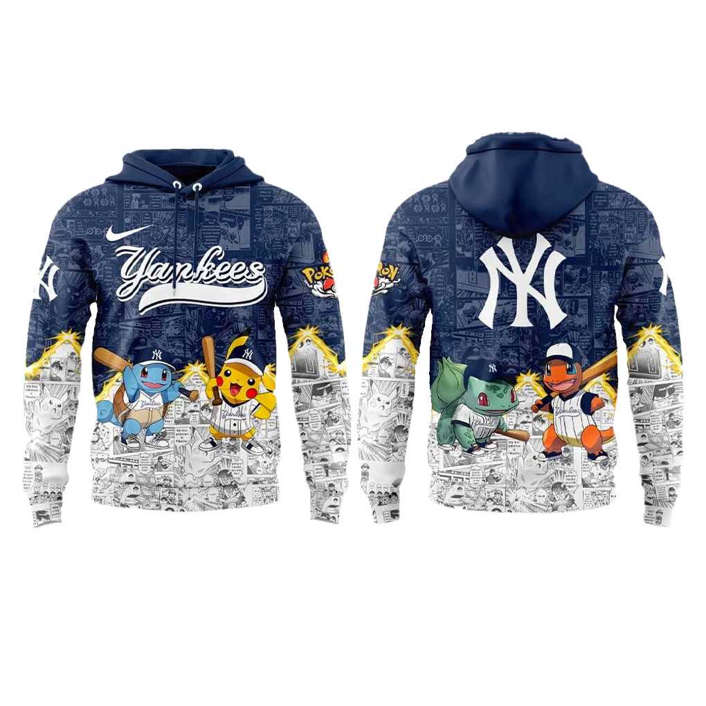 New York Yankees X Pokemon Limited Edition 2025 Hoodie New York Yankees X Pokemon Limited Edition 2025 Hoodie