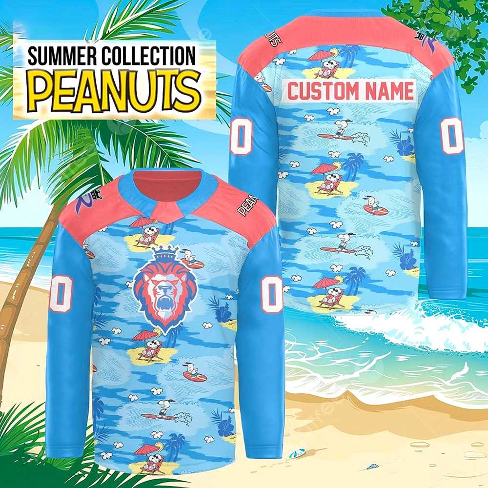 Reading Royals Peanuts Summer Collection Hockey Jersey Personalized Name