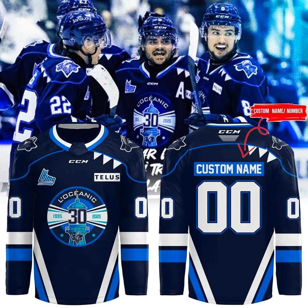 Rimouski Ocanic New Edition Hockey Jersey Personalized Name