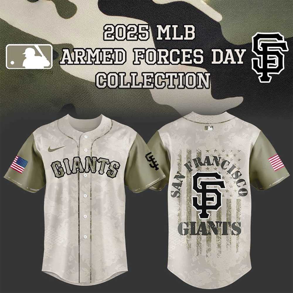 San Francisco Giants Armed Forces Day 2025 Baseball Jersey San Francisco Giants Armed Forces Day 2025 Baseball Jersey