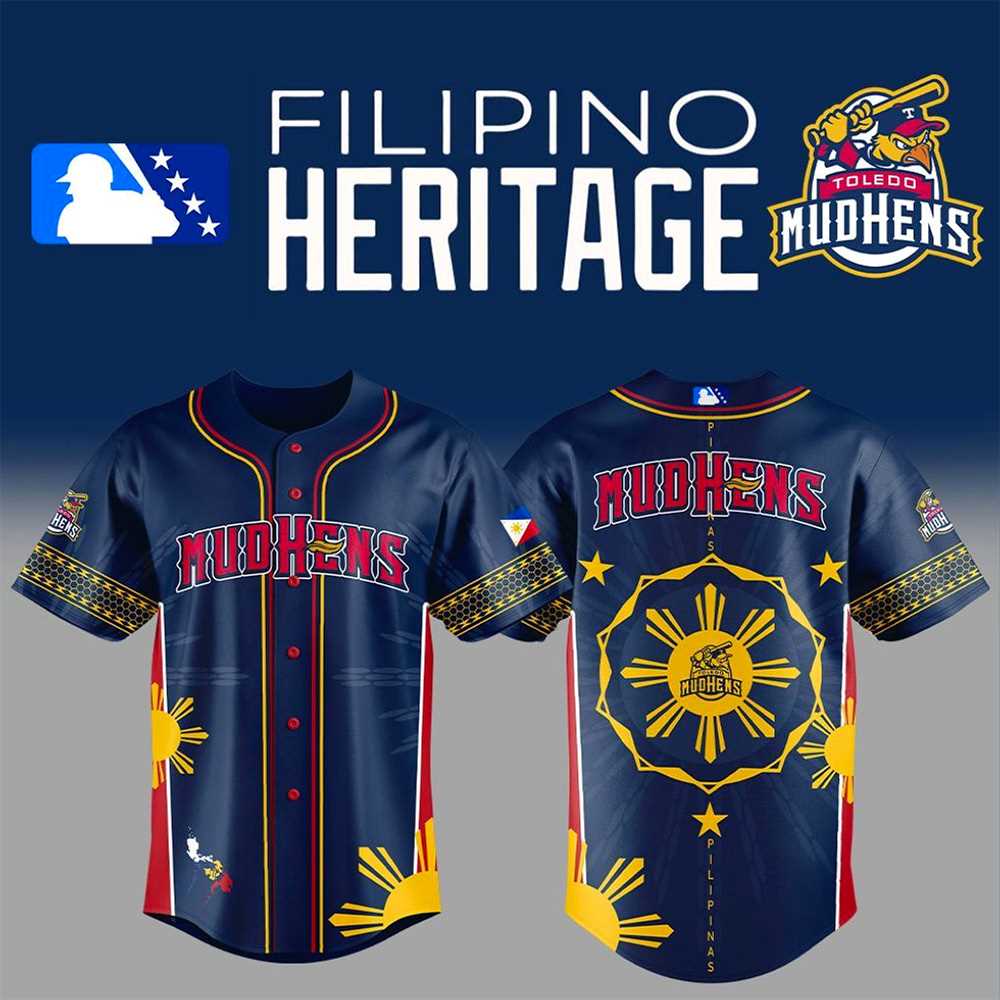 Toledo Mud Hens Filipino Heritage Night 2025 Baseball Jersey