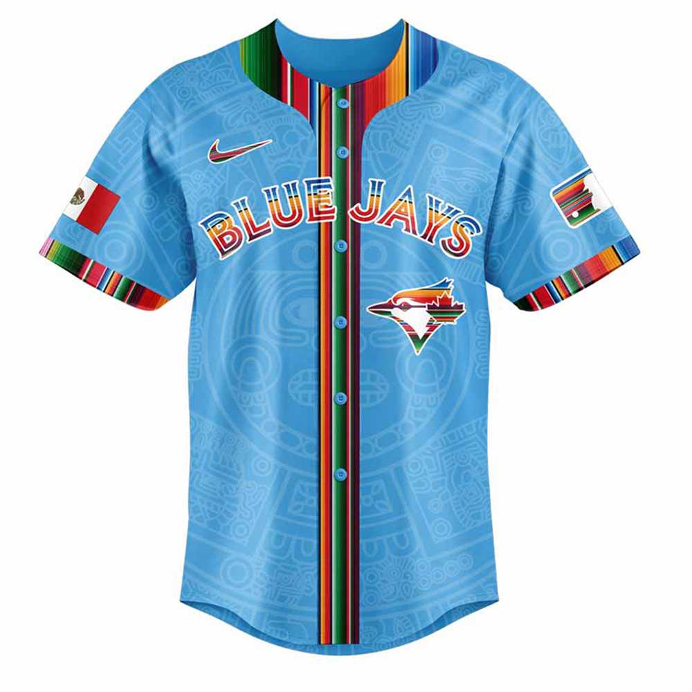 Toronto Blue Jays Mexican Heritage Night 2025 Custom Baseball Jersey Toronto Blue Jays Mexican Heritage Night 2025 Custom Baseball Jersey