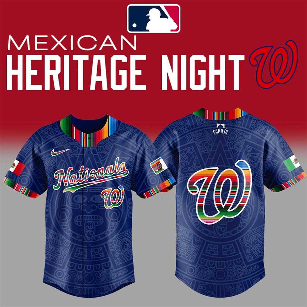 Washington Nationals Heritage Month 2025 Baseball Jersey