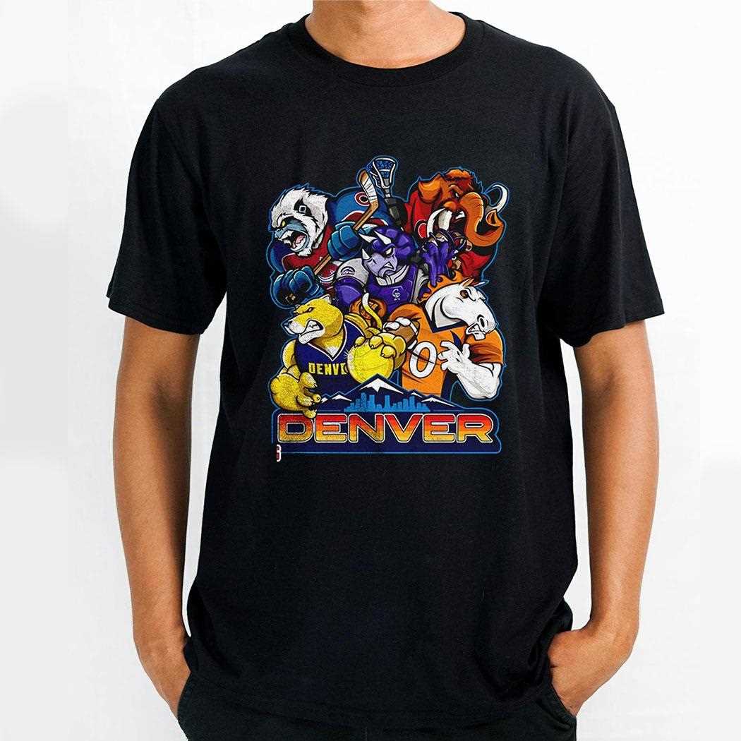 Denver Sports Team Logo Mascot Abbey Road Shirt Denver Sports Team Logo Mascot Abbey Road Shirt