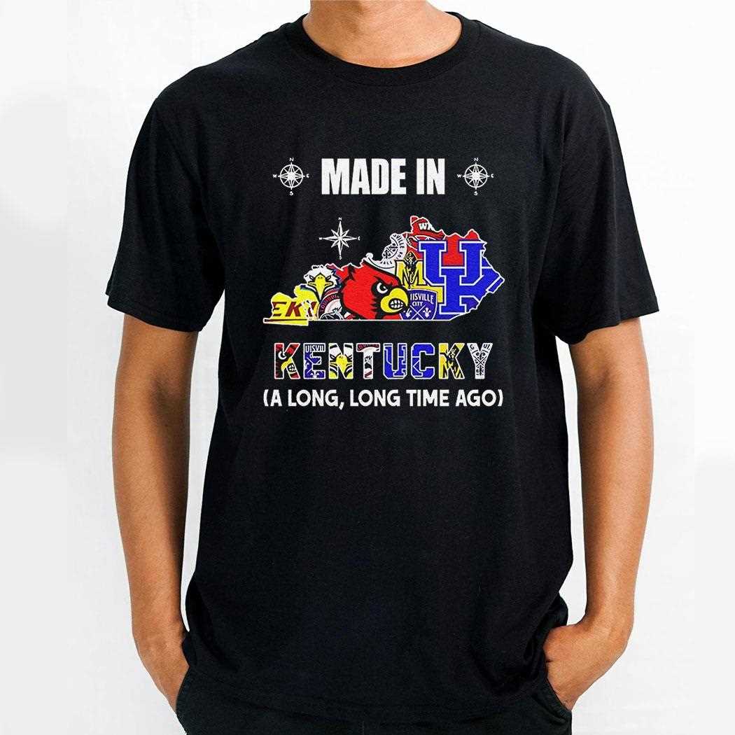 Made In Maryland Sports Team Logo Along Long Time Ago Shirt