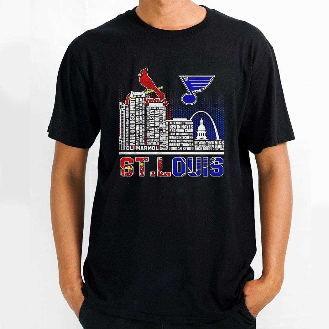 St Louis Sports Team Logo Mascot Abbey Road Shirt