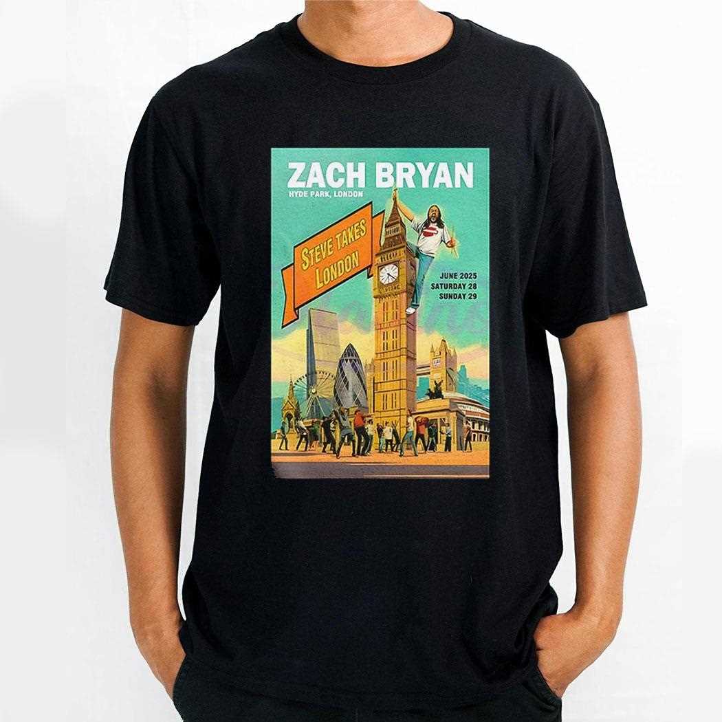 Zach Bryan Steve Takes London Shirt
