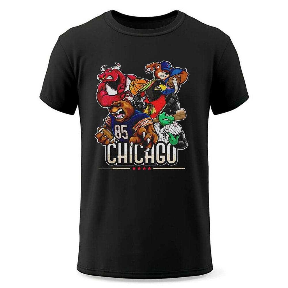 Chicago Sports Team Mascot Shirt Chicago Sports Team Mascot Shirt