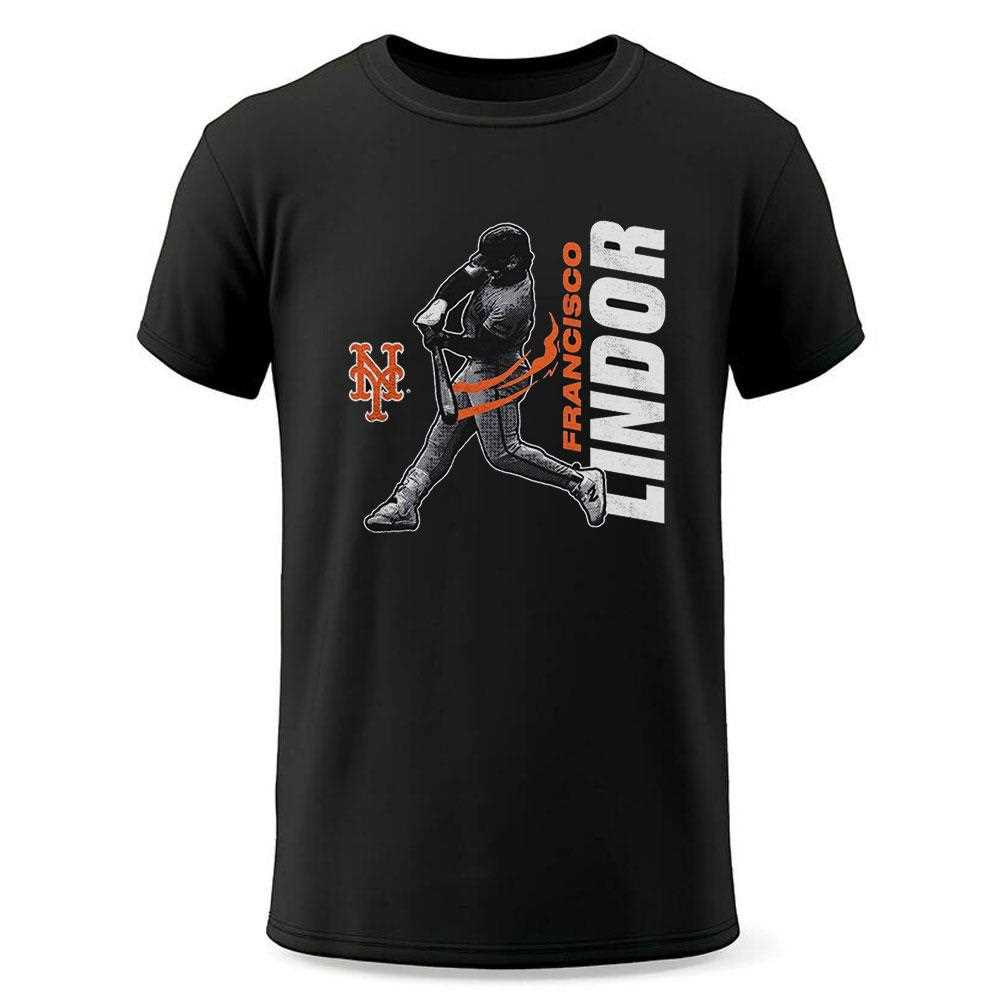 Francisco Lindor New York Mets Player Graphic Shirt Francisco Lindor New York Mets Player Graphic Shirt