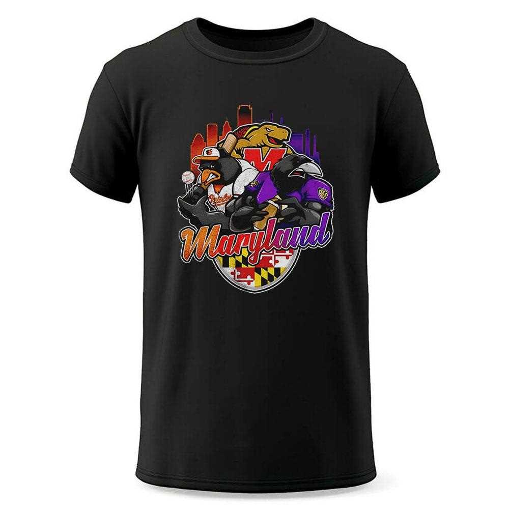 Maryland Sports Team Mascot Shirt Maryland Sports Team Mascot Shirt