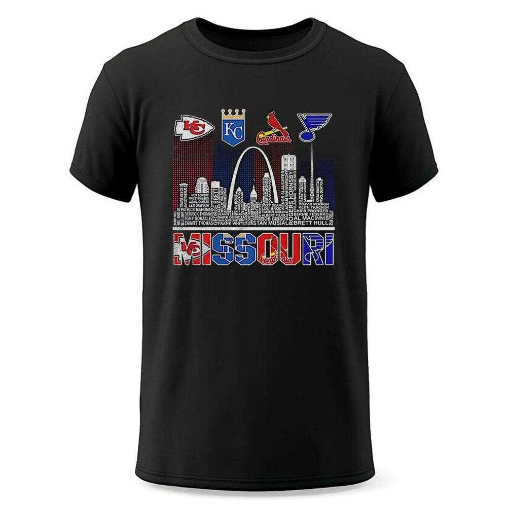 Missouri Skyline City Sports Team Logo Shirt Missouri Skyline City Sports Team Logo Shirt