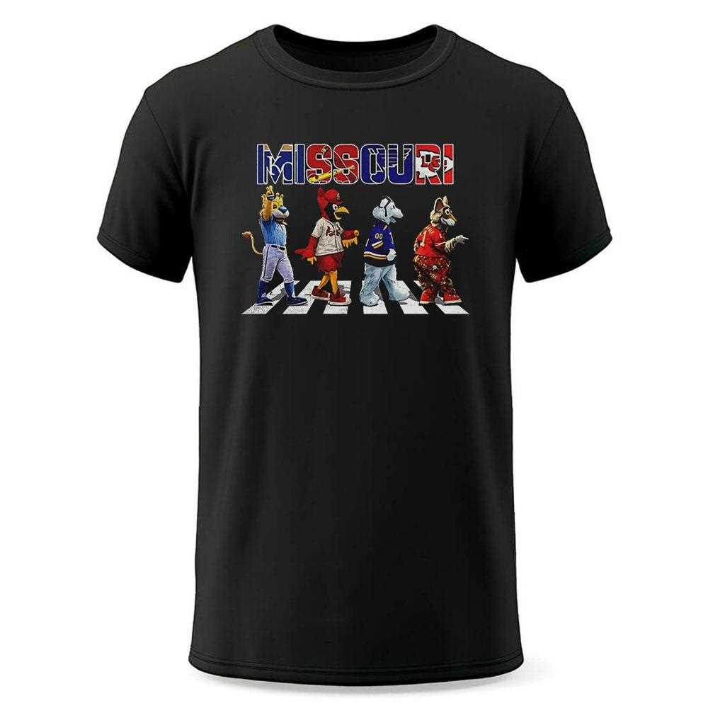 Missouri Sports Team Logo Mascot Abbey Road Shirt Missouri Sports Team Logo Mascot Abbey Road Shirt