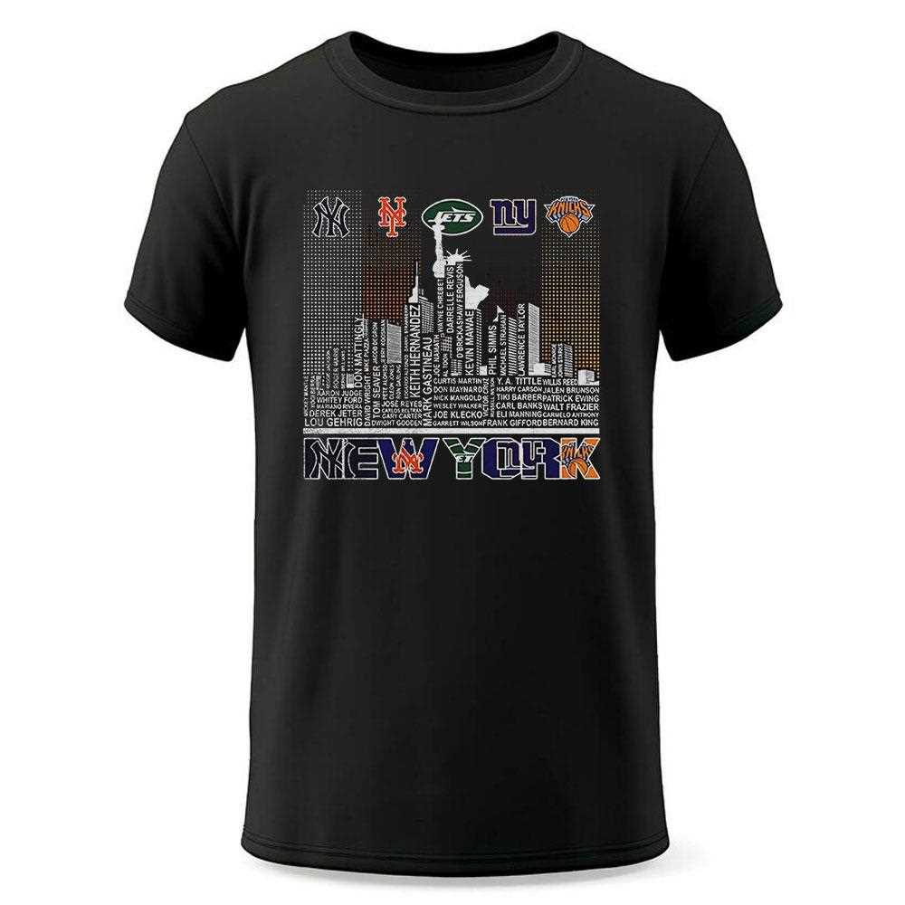 New York Skyline City Sports Team Logo Shirt New York Skyline City Sports Team Logo Shirt