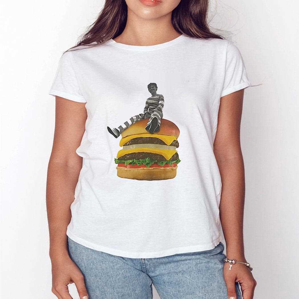 Burger Break Stripes On A Stack Shirt Burger Break Stripes On A Stack Shirt