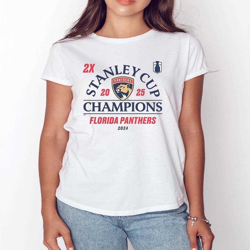 Florida Panthers Two Time Stanley Cup Champions Shirt Florida Panthers Two Time Stanley Cup Champions Shirt