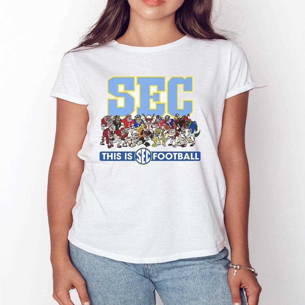 Sec Mascots This Is Football Shirt Sec Mascots This Is Football Shirt