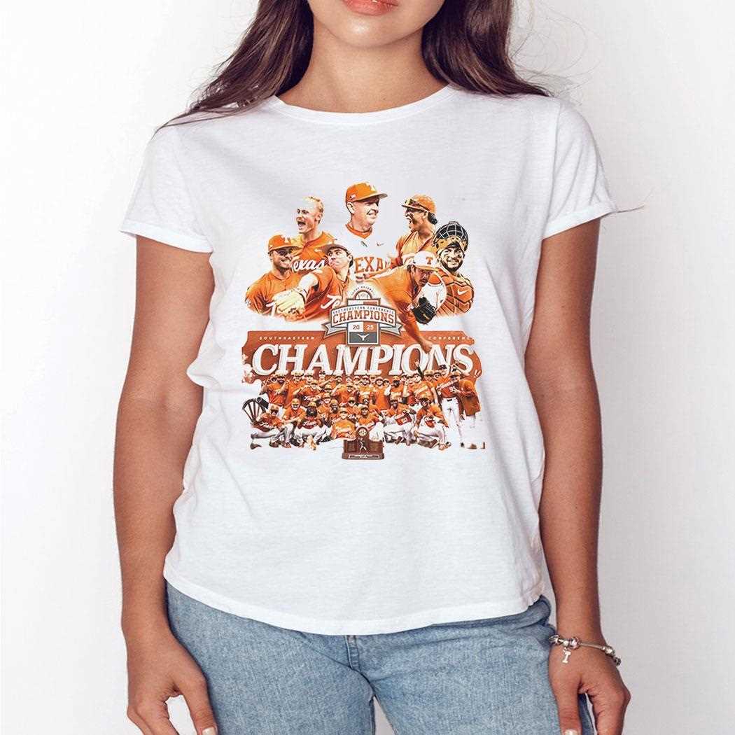 Texas Longhorns Baseball Southeastern Conference Champions 2025 Shirt Texas Longhorns Baseball Southeastern Conference Champions 2025 Shirt