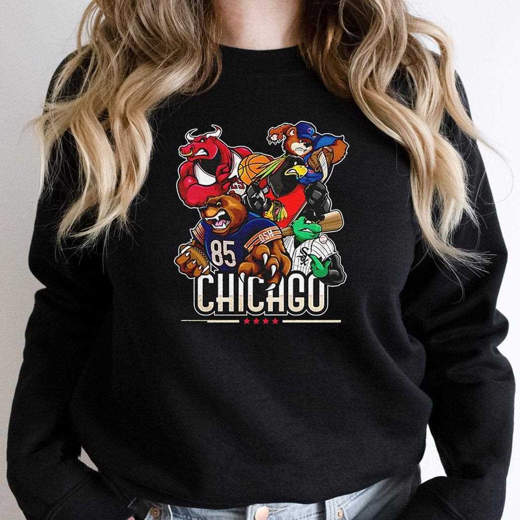Chicago Sports Team Mascot Shirt Chicago Sports Team Mascot Shirt