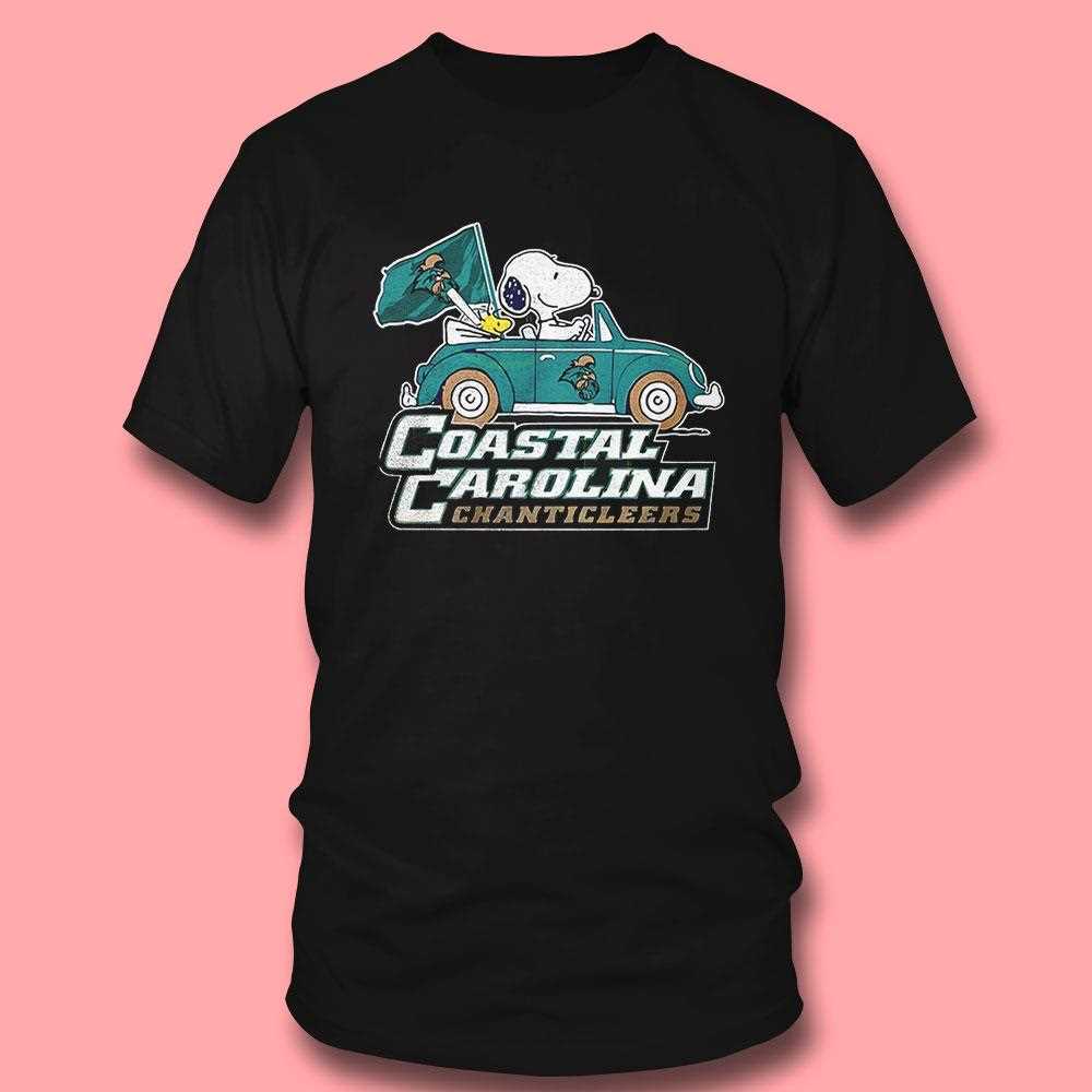 Coastal Carolina Chanticleers X Snoopy And Woodstock Driving Car Shirt Shirt Coastal Carolina Chanticleers X Snoopy And Woodstock Driving Car Shirt Shirt