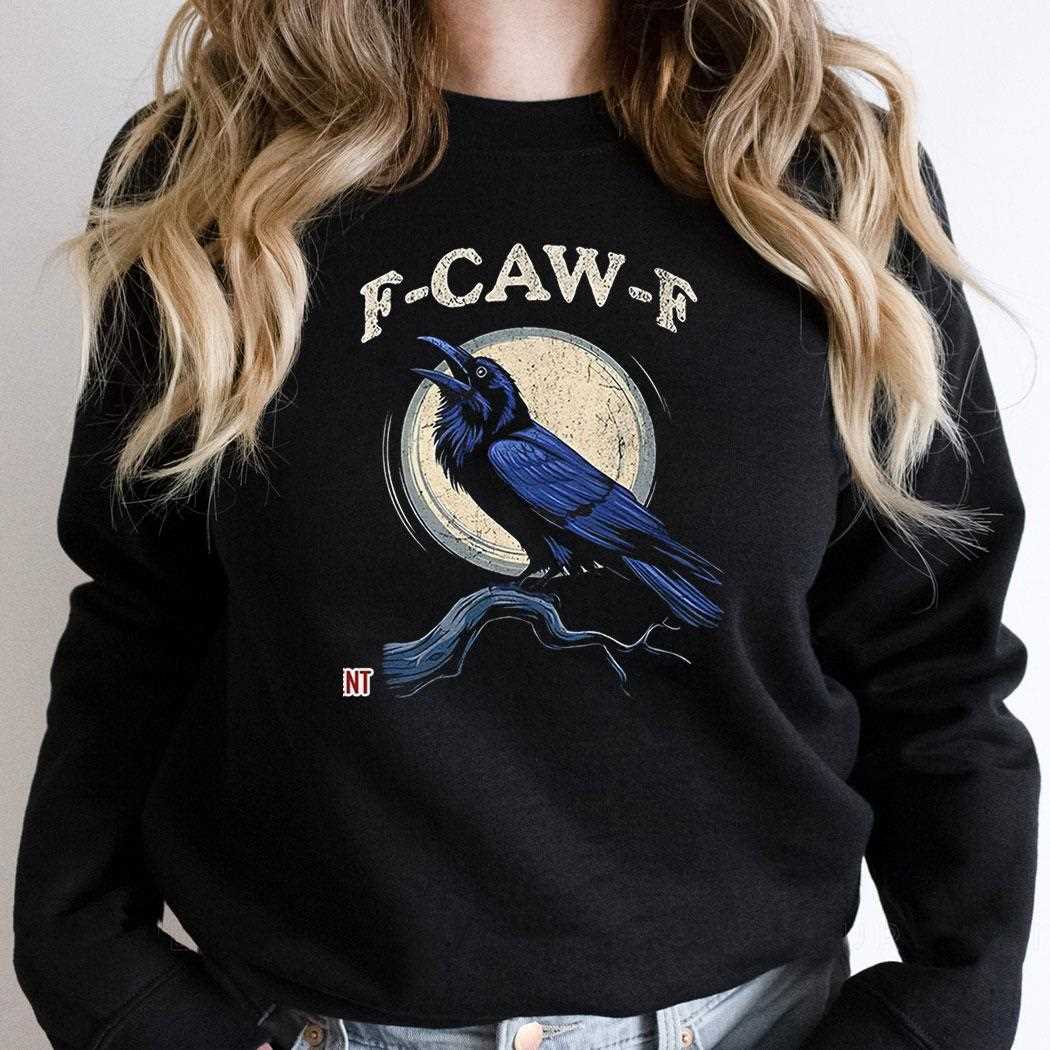 F Caw F Bird Moon Shirt F Caw F Bird Moon Shirt
