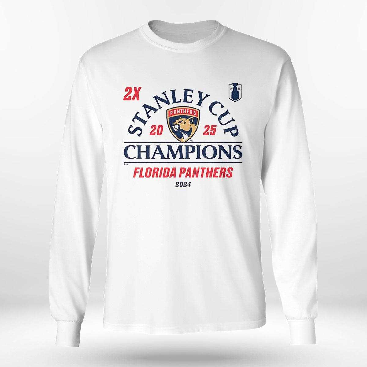 Florida Panthers Two Time Stanley Cup Champions Shirt Florida Panthers Two Time Stanley Cup Champions Shirt