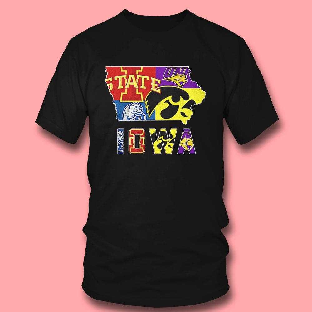Iowa Sports Team Map Logo Shirt Iowa Sports Team Map Logo Shirt