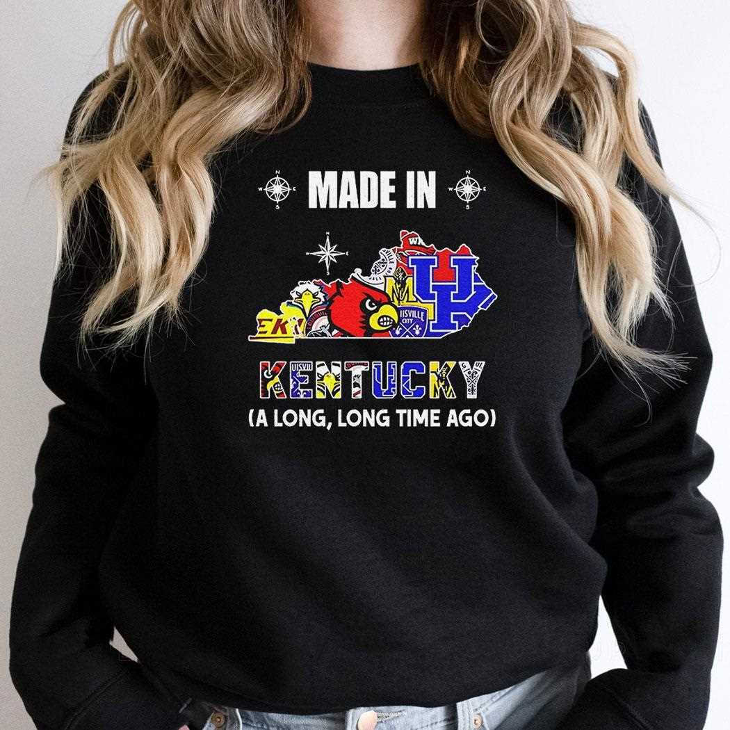 Made In Kentucky Sports Team Logo Along Long Time Ago Shirt Made In Kentucky Sports Team Logo Along Long Time Ago Shirt