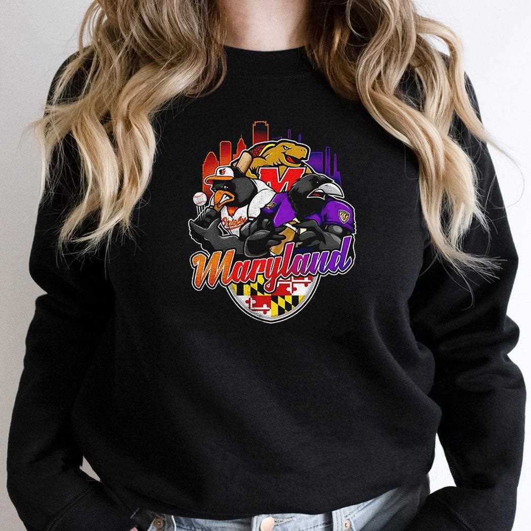 Maryland Sports Team Mascot Shirt Maryland Sports Team Mascot Shirt