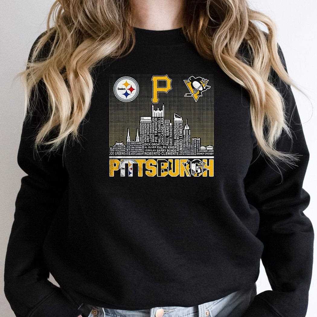 Mligrilk Pittsburgh Skyline City Sports Team Logo Shirt Mligrilk Pittsburgh Skyline City Sports Team Logo Shirt