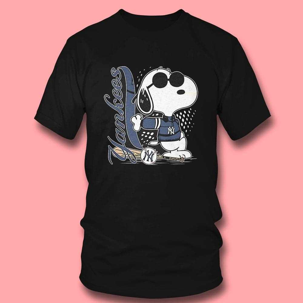 New York Yankees X Snoopy Mlb Baseball Shirt New York Yankees X Snoopy Mlb Baseball Shirt