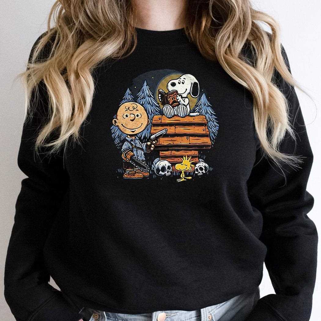 Peanuts And The Evil Dead A Night In The Woods Shirt Peanuts And The Evil Dead A Night In The Woods Shirt