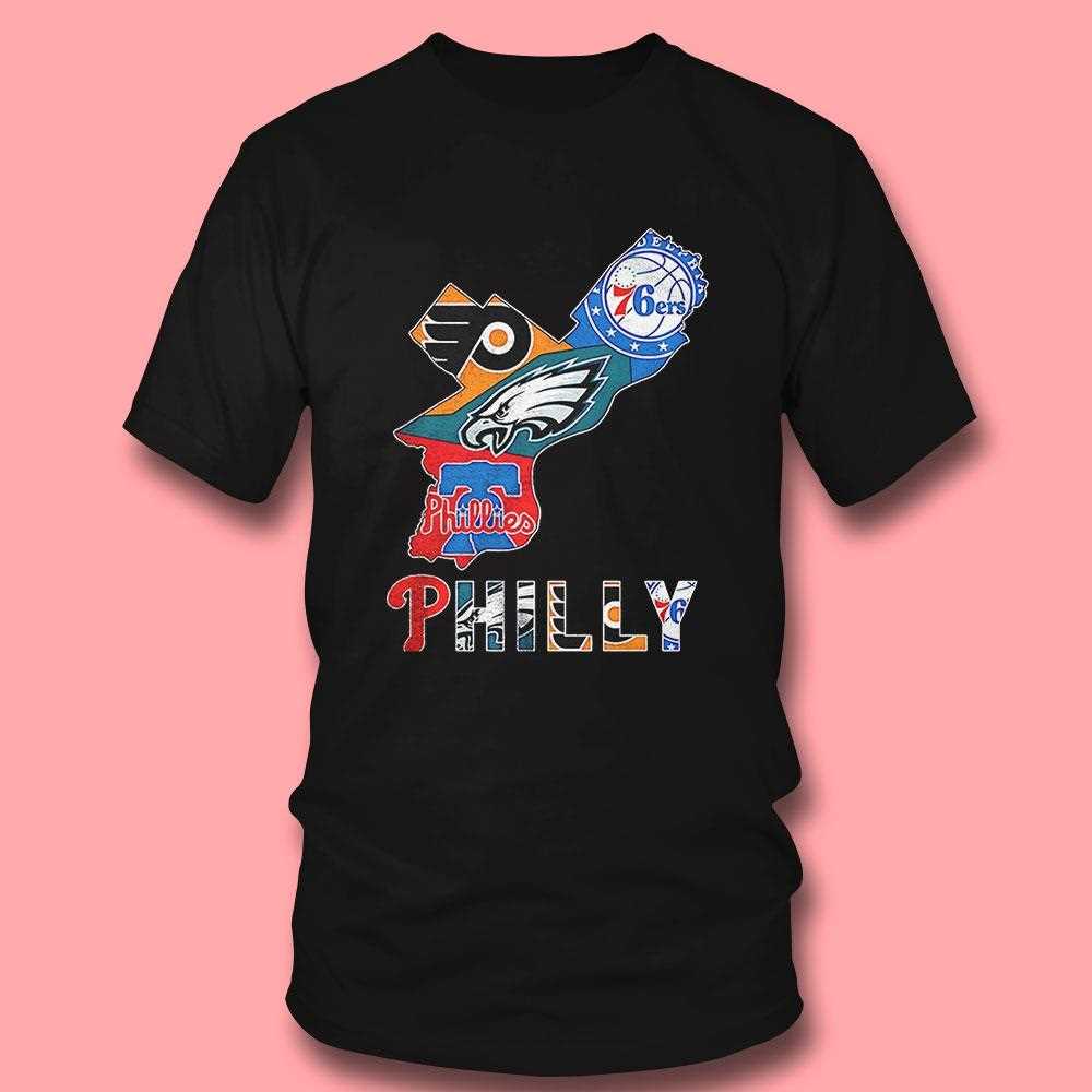 Philadelphia Sports Team Map Logo Shirt Philadelphia Sports Team Map Logo Shirt