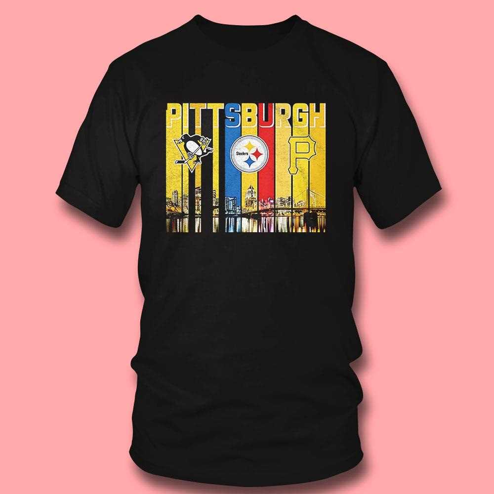 Pittsburgh Skyline City Sports Team Logo Shirt Pittsburgh Skyline City Sports Team Logo Shirt