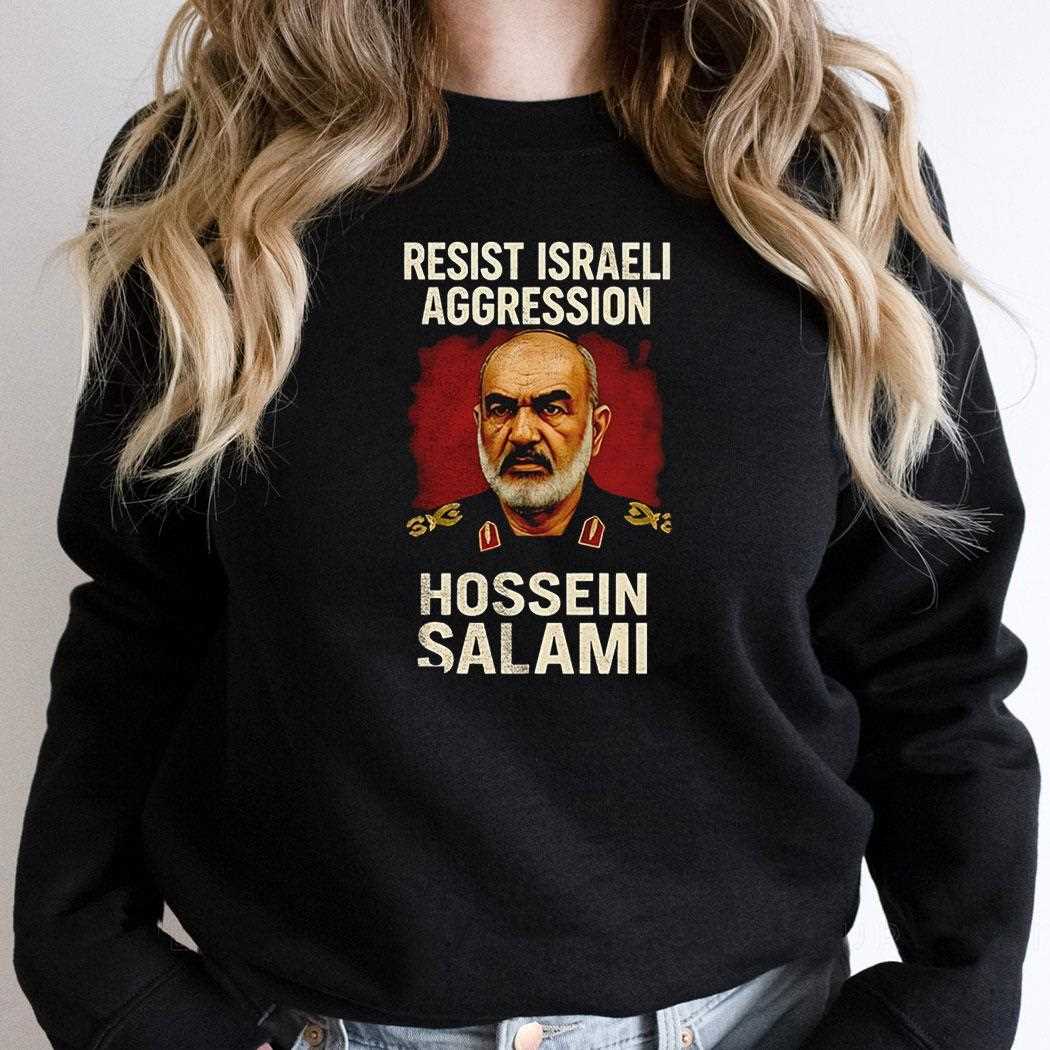 Resist Israeli Aggression Hossein Salami Shirt Resist Israeli Aggression Hossein Salami Shirt