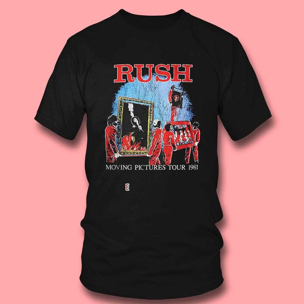Rush Moving Pictures Tour 1981 Shirt Rush Moving Pictures Tour 1981 Shirt
