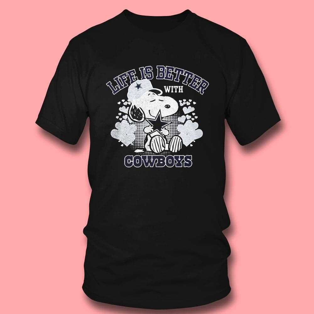 Snoopy Peanuts Life Is Better With Dallas Cowboys Shirt Hoodie Snoopy Peanuts Life Is Better With Dallas Cowboys Shirt Hoodie