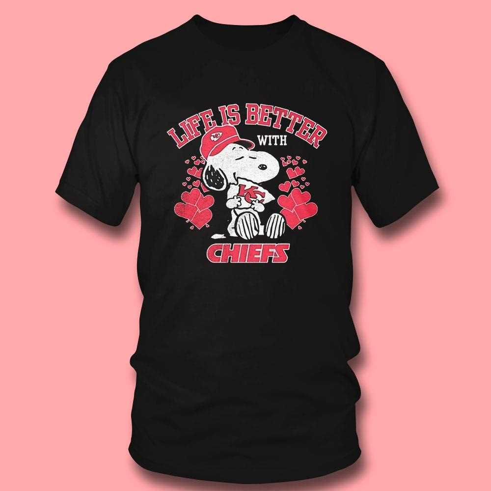 Snoopy Peanuts Life Is Better With Kansas City Chiefs Shirt Hoodie Snoopy Peanuts Life Is Better With Kansas City Chiefs Shirt Hoodie