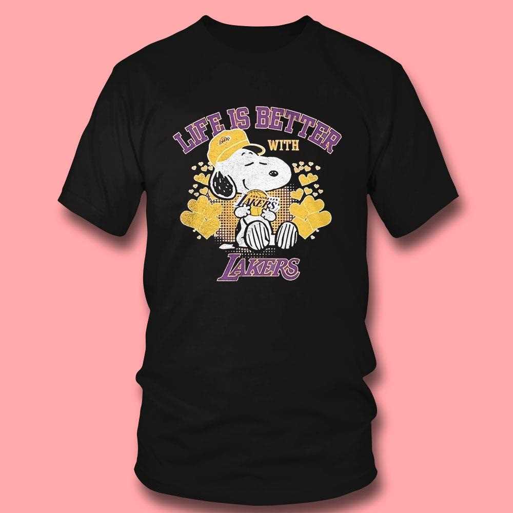 Snoopy Peanuts Life Is Better With Los Angeles Lakers Shirt Hoodie Snoopy Peanuts Life Is Better With Los Angeles Lakers Shirt Hoodie