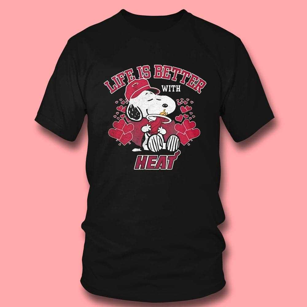 Snoopy Peanuts Life Is Better With Miami Heat Shirt Hoodie Snoopy Peanuts Life Is Better With Miami Heat Shirt Hoodie