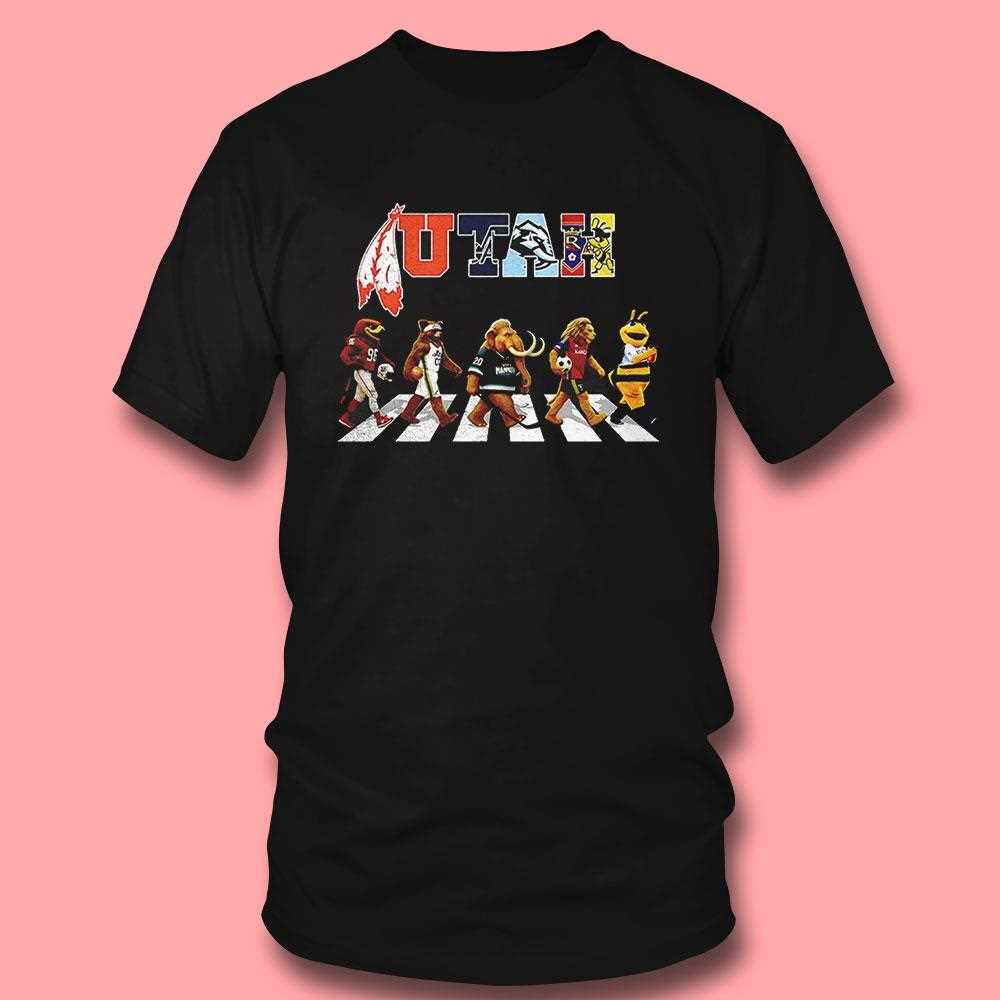 Utah Abbey Road Sports Team Mascot Shirt Utah Abbey Road Sports Team Mascot Shirt