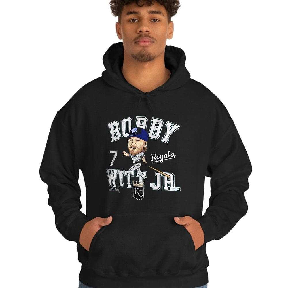 Bobby Witt Jr Kansas City Royals Caricature Shirt Hoodie Bobby Witt Jr Kansas City Royals Caricature Shirt Hoodie